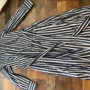 Striped Button-Up Dress